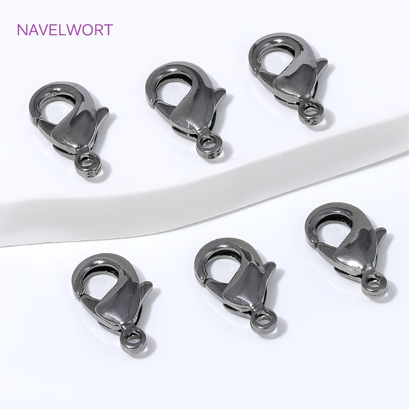 Art Craft Diy - Black Plated Brass 12mm Lobster Clasp