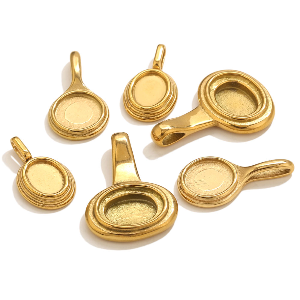 Art Craft Resin - 5pcs Stainless Steel Round Oval Trays