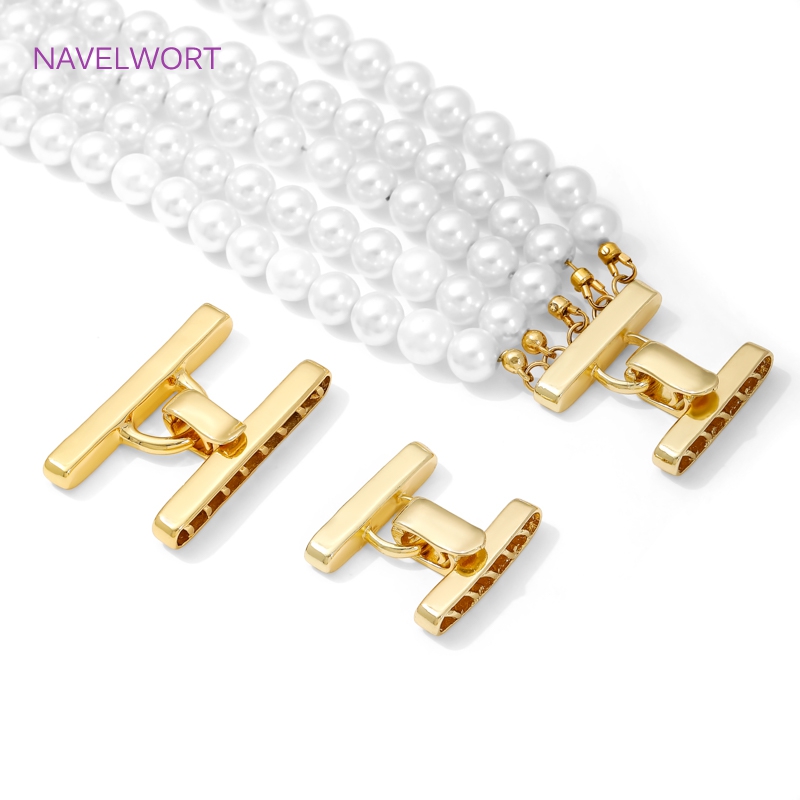 Art Craft Diy - Multi Strands Necklace Clasp 18K Gold