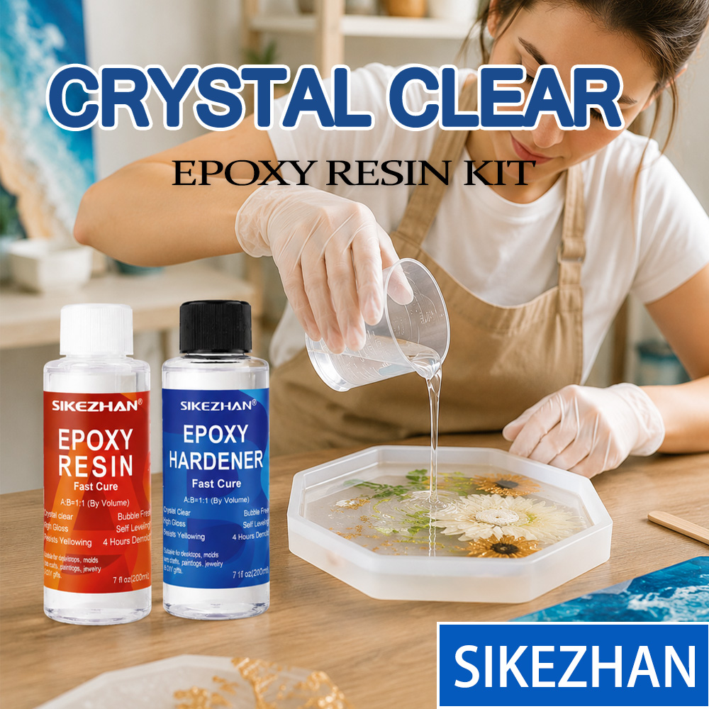 Art Craft Glue - 200ml Epoxy Resin Kit Clear Crystal