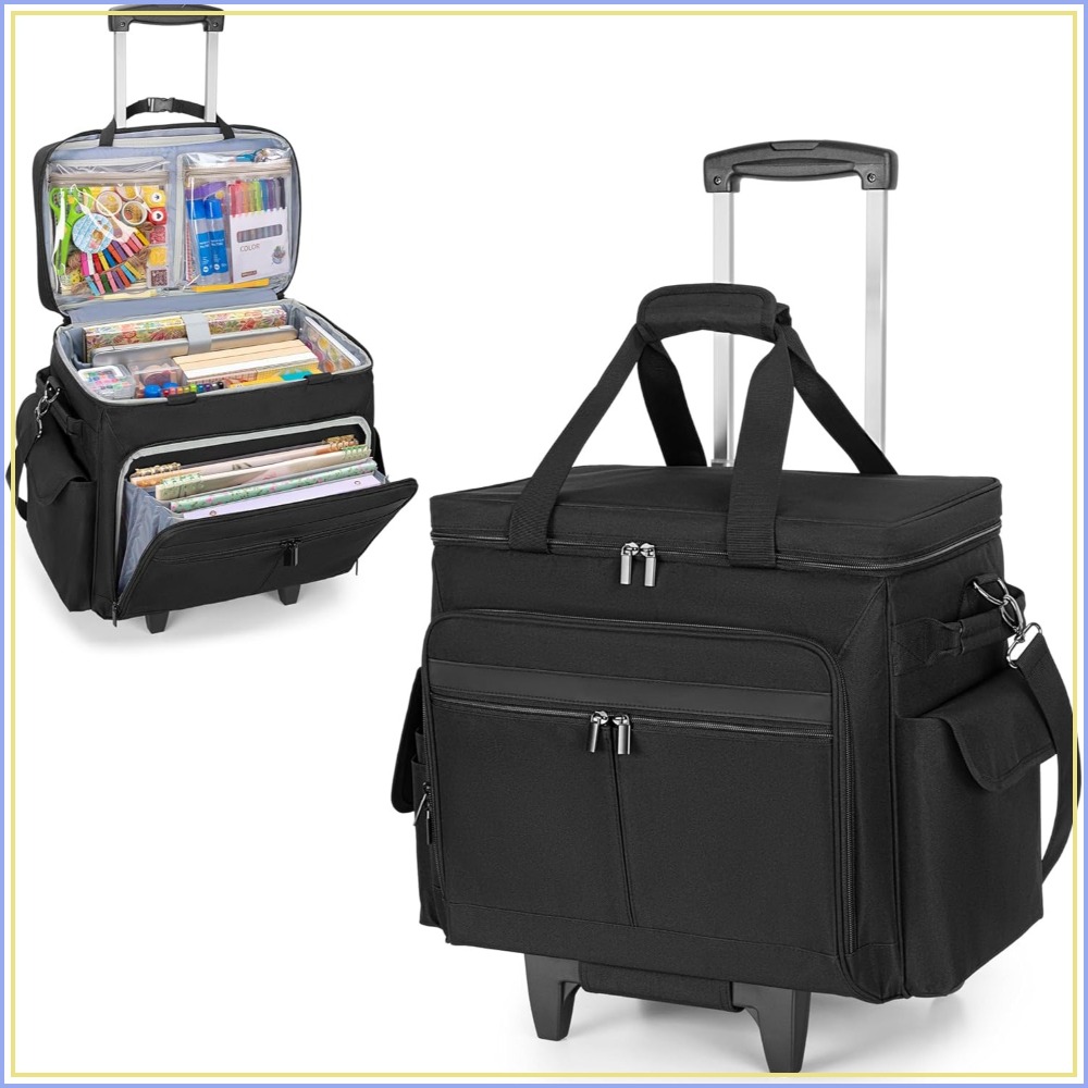 Art Craft Diy - Rolling Scrapbook Tote with Expandable File