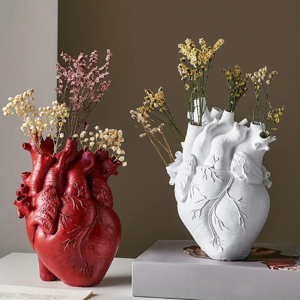 Black Anatomical Heart Vase Ha - Art Craft Movement 리뷰 및 가격