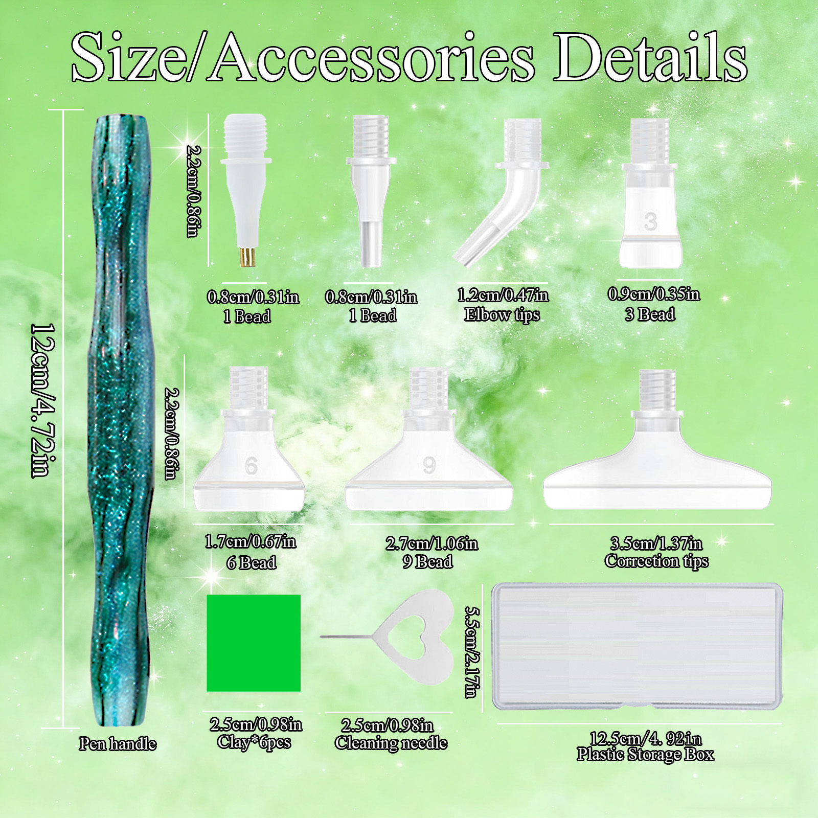 Diamond Paintbrush Set (Green) - Art Craft Resin 리뷰 및 가격