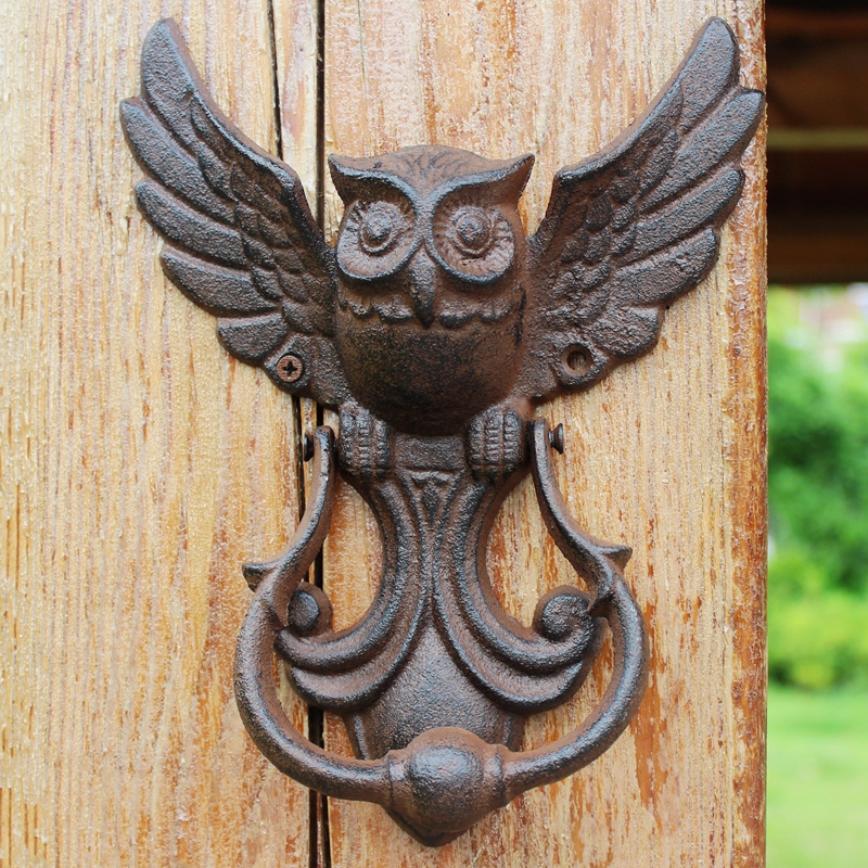 Rustic Owl Cast Iron Door Knoc - Art Craft Door 리뷰 및 가격