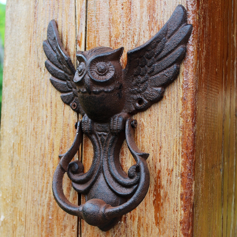 Rustic Owl Cast Iron Door Knoc - Art Craft Door 리뷰 및 가격