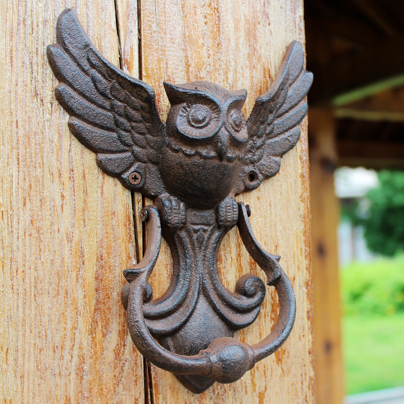 Rustic Owl Cast Iron Door Knoc - Art Craft Door 리뷰 및 가격