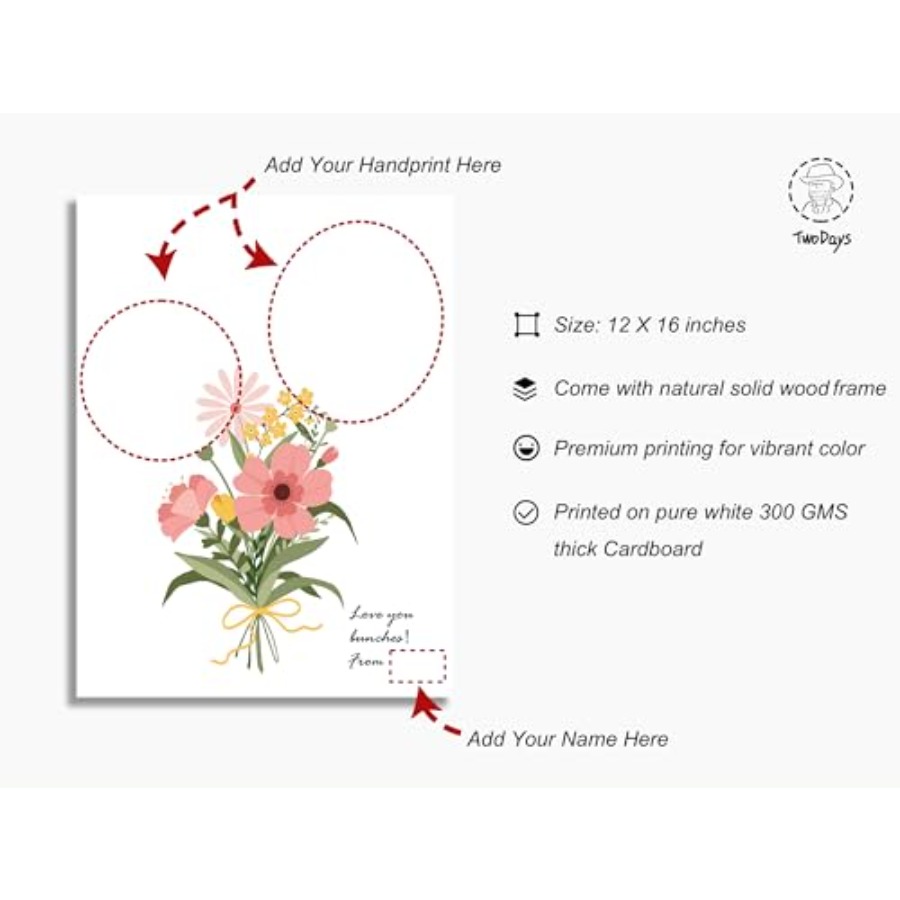 Flower Bouquet Handprint Art C - Art & Craft Paper Ideas 리뷰 및 가격