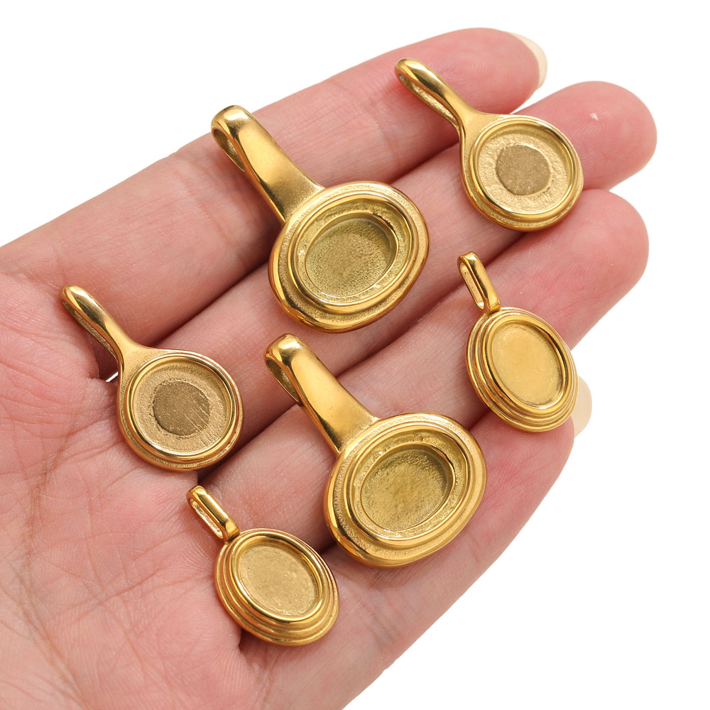 5pcs Stainless Steel Round Ova - Art Craft Resin 리뷰 및 가격