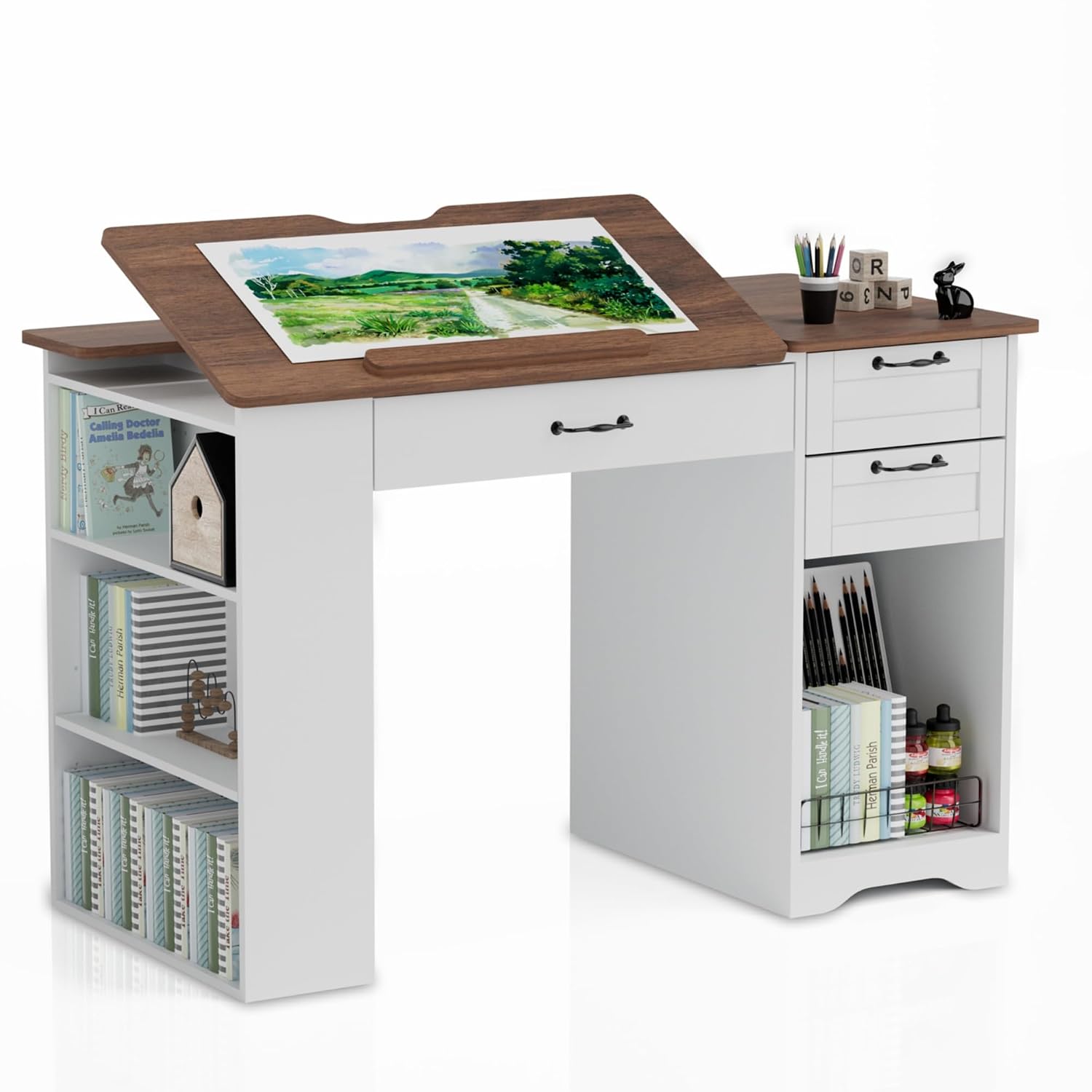 Drafting Table with Storage Ca - Art & Craft Paper Ideas 리뷰 및 가격