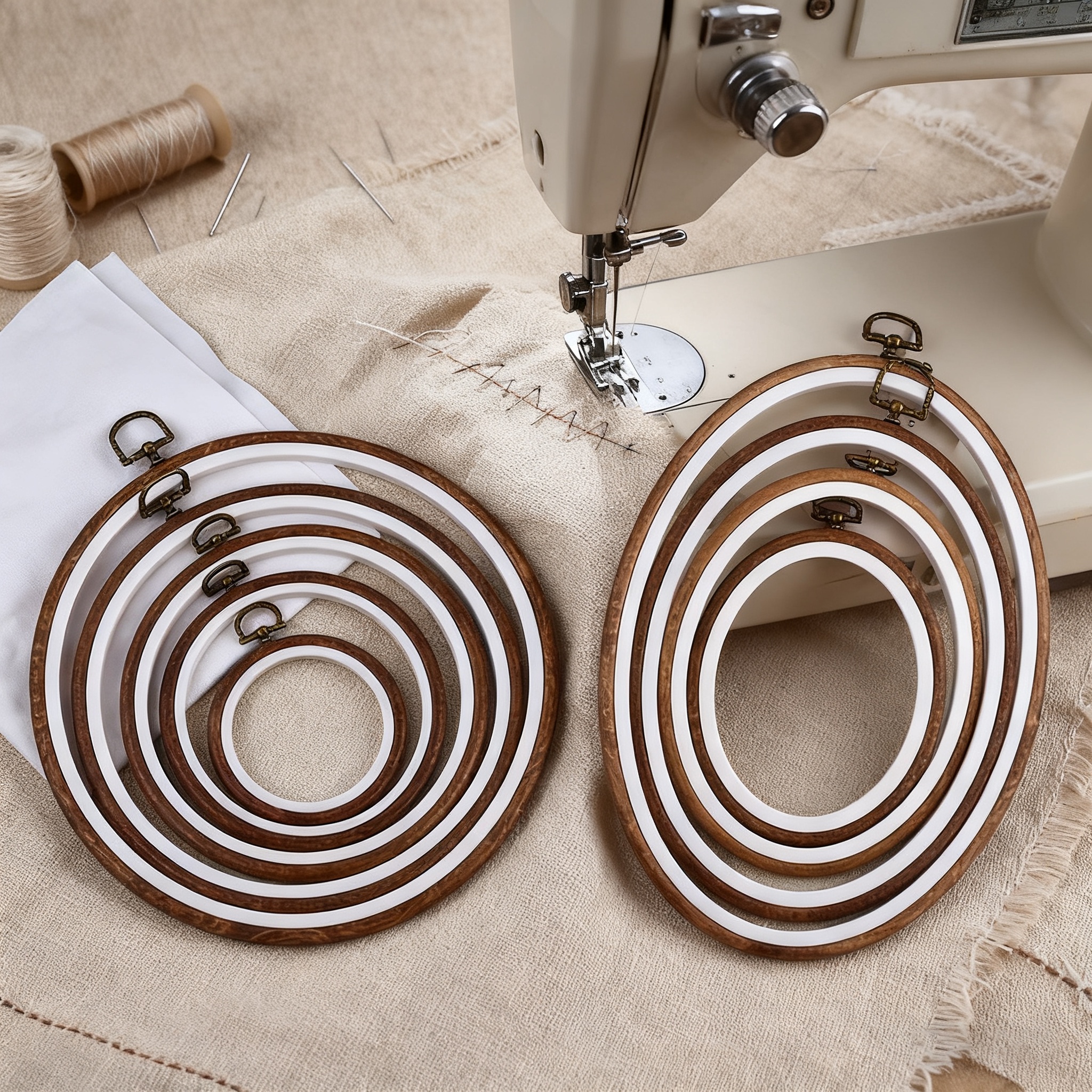 10PCS Sewing Tool Round Oval I - Embroidery Hoop Kit 리뷰 및 가격