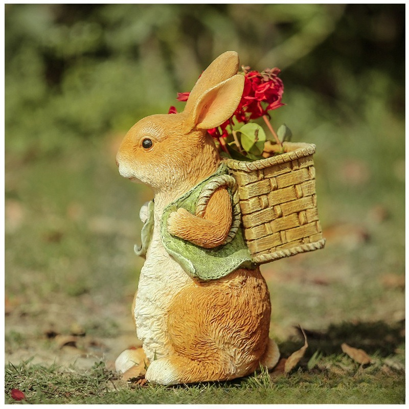 Outdoor Garden Statues Rabbit  - Art Craft Resin 리뷰 및 가격