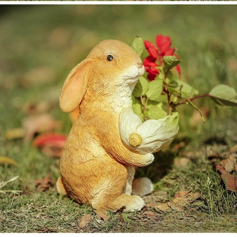 Outdoor Garden Statues Rabbit  - Art Craft Resin 리뷰 및 가격