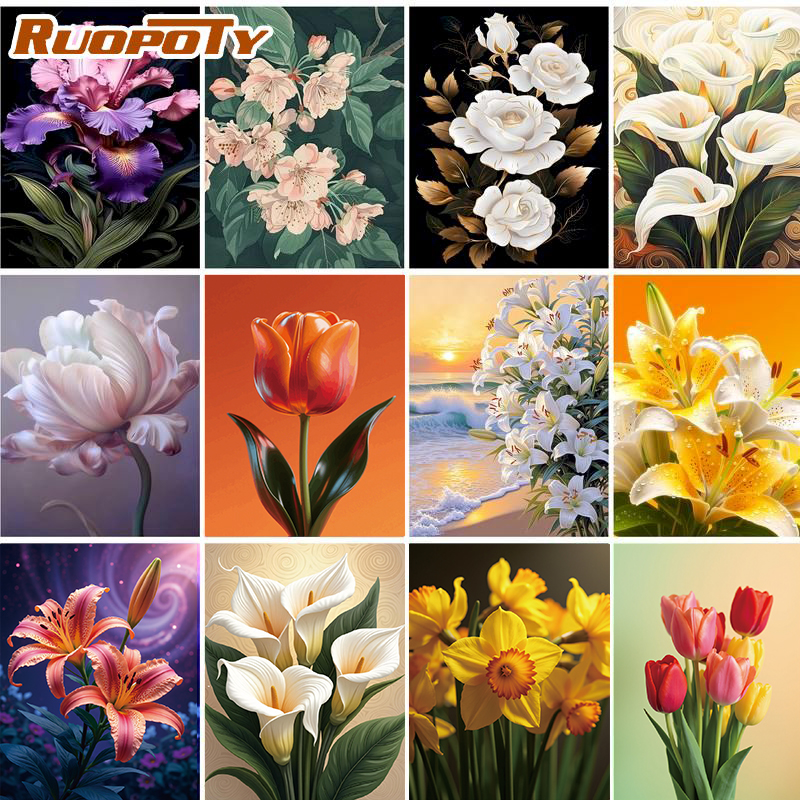 RUOPOTY Flower 5d Diamond Pain - Art Craft Ideas With Paper 리뷰 및 가격