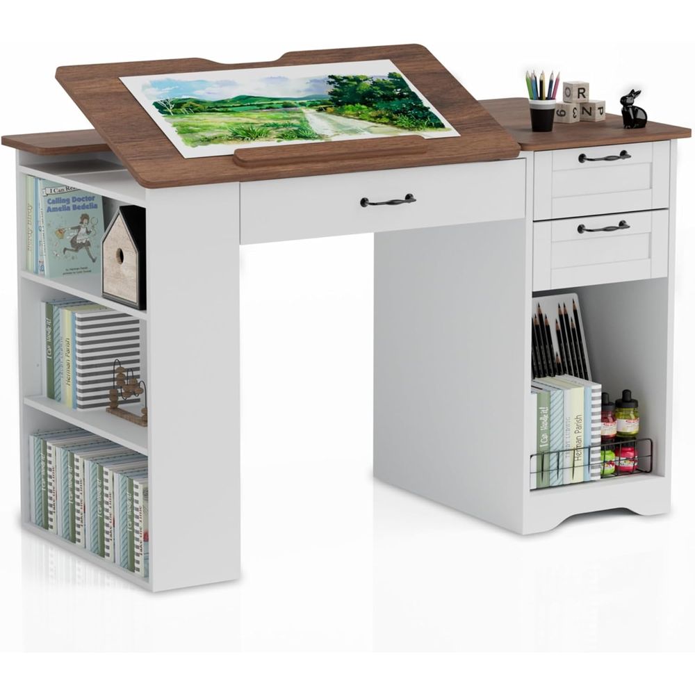 Drating Table with Storage Cab - Art & Craft Paper Ideas 리뷰 및 가격