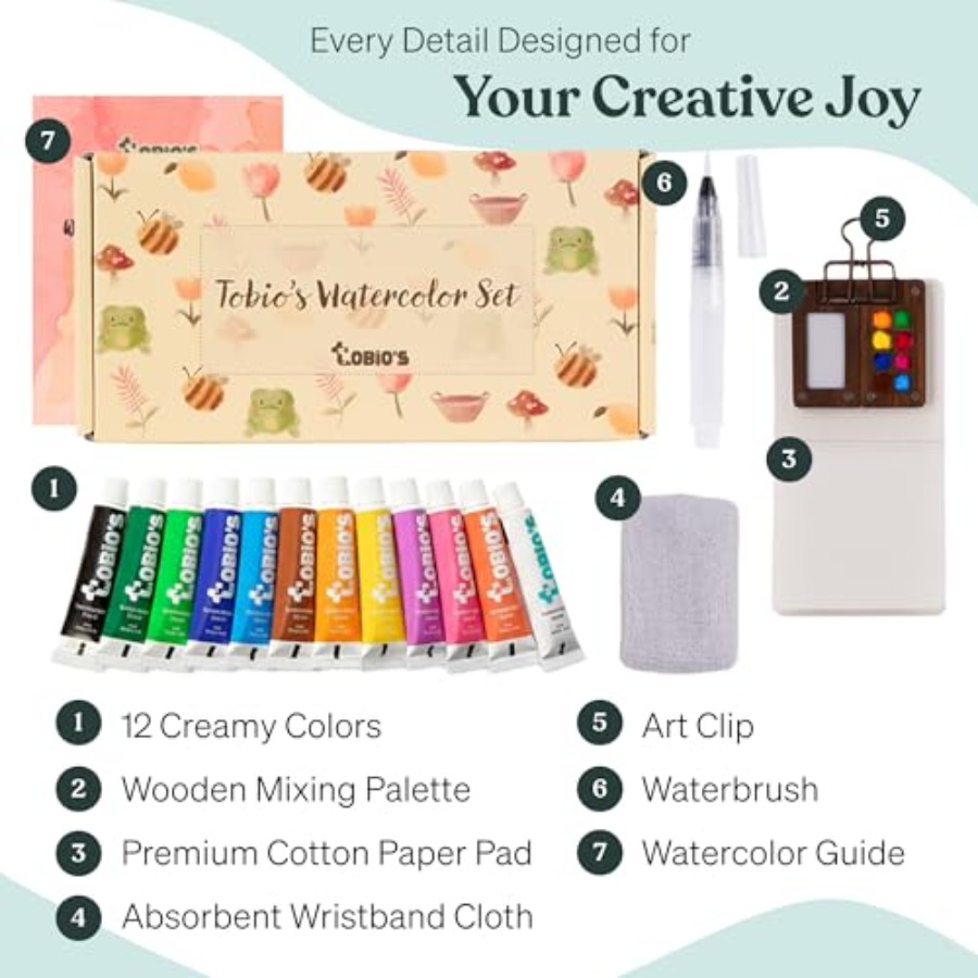 Original Mini Wooden Watercolo - Art & Craft Paper Ideas 리뷰 및 가격