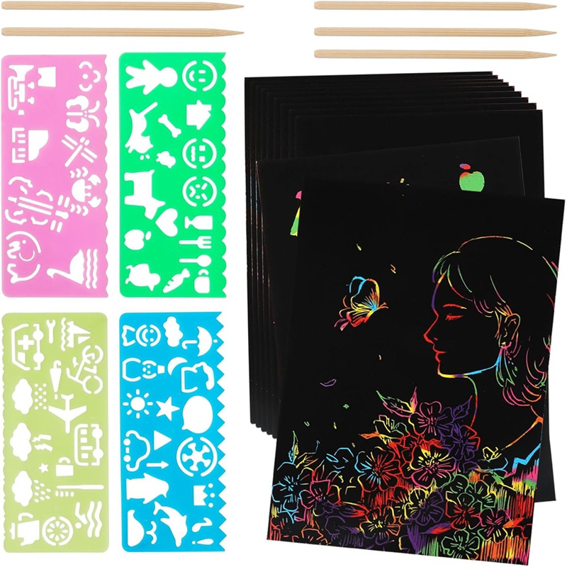 Scratch Paper Art Set, Black C - Art Craft Diy 리뷰 및 가격