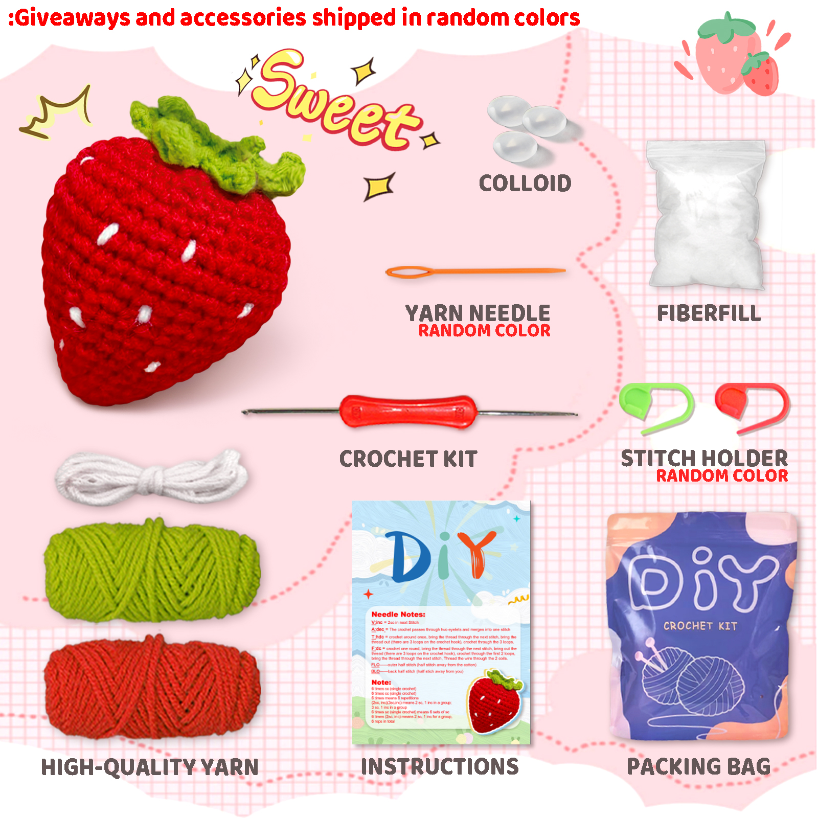 YAMAXIN 1PC Fruit Theme Croche - Art Craft Project 리뷰 및 가격