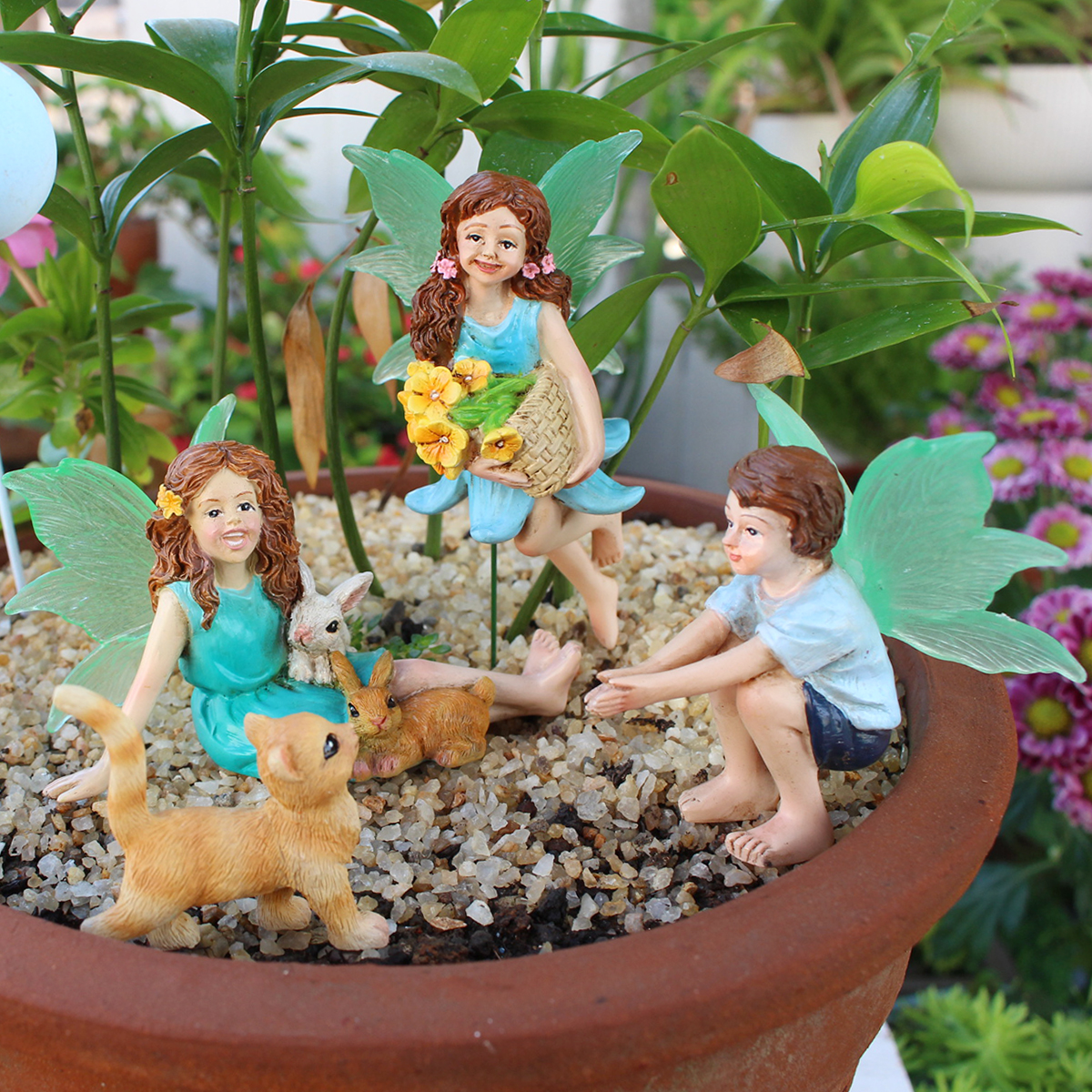 4pc Flower Fairy and Animal Pa - Art Craft Resin 리뷰 및 가격