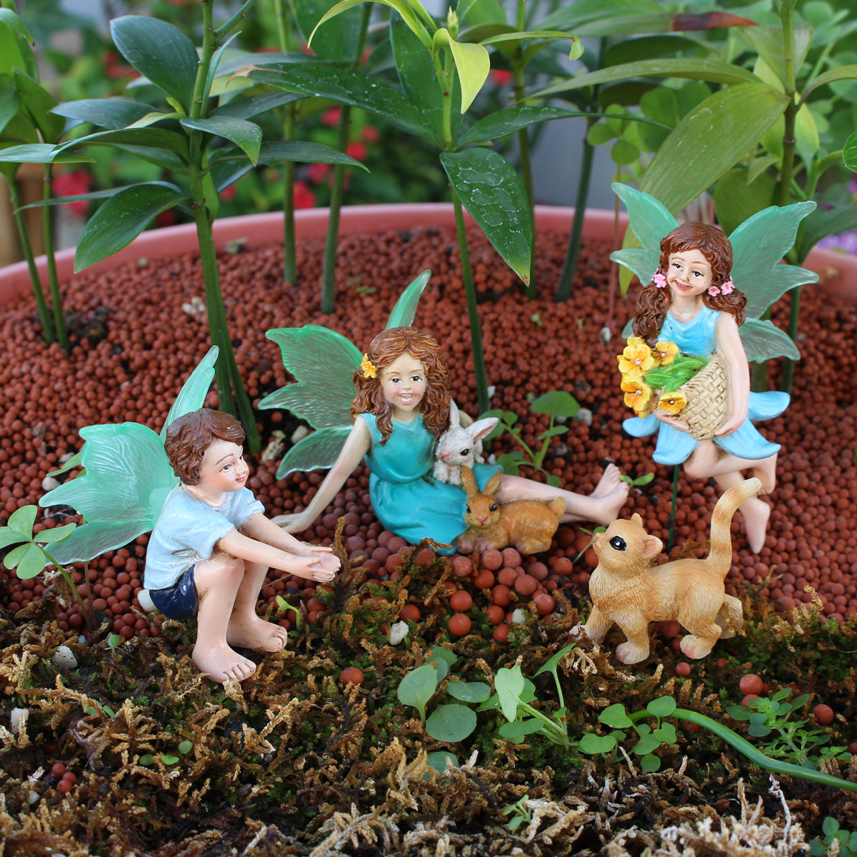 4pc Flower Fairy and Animal Pa - Art Craft Resin 리뷰 및 가격