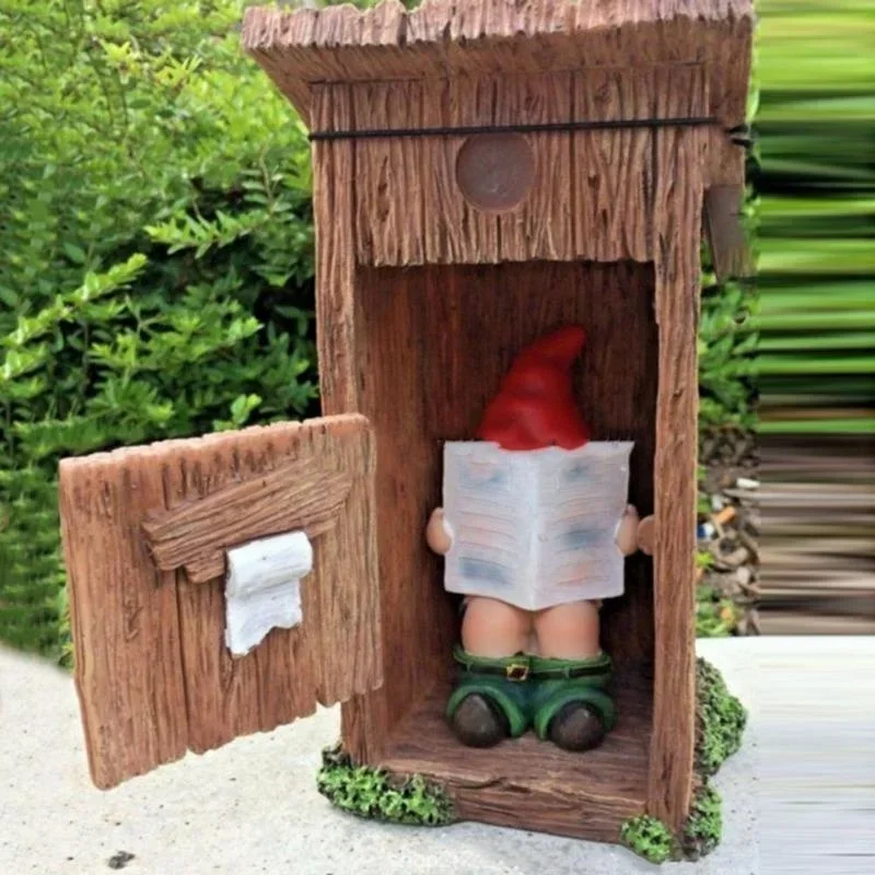 Reading Book Gnome Statue Scul - Art Craft Door 리뷰 및 가격