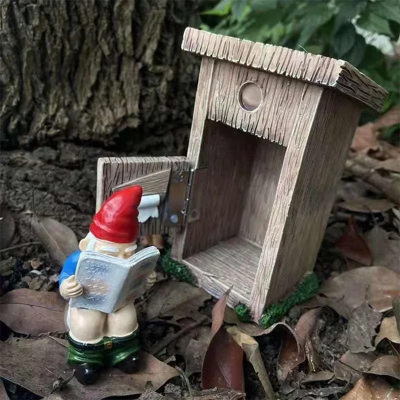 Reading Book Gnome Statue Scul - Art Craft Door 리뷰 및 가격