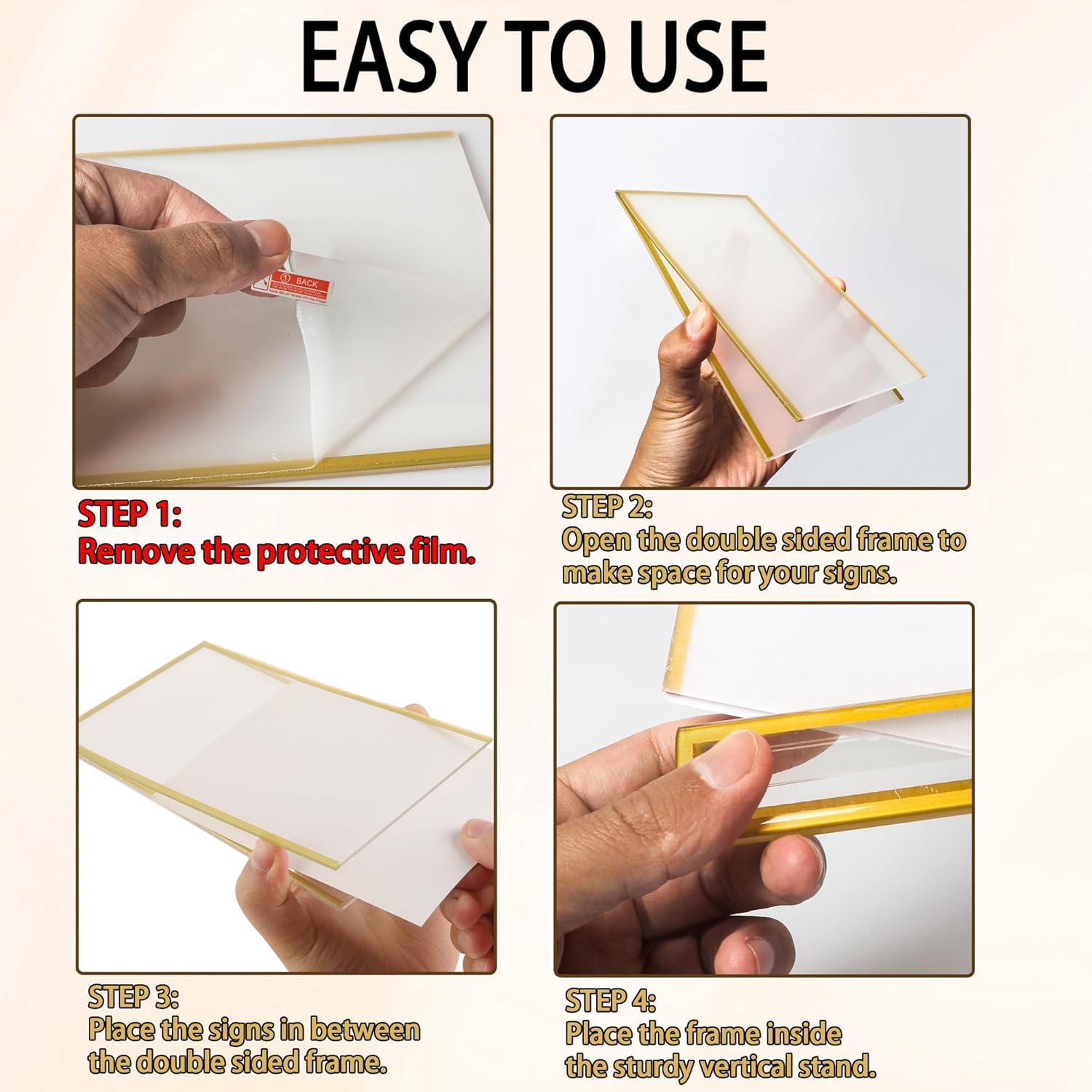 4x6inch Acrylic Sign Holder Wi - Art Craft Movement 리뷰 및 가격