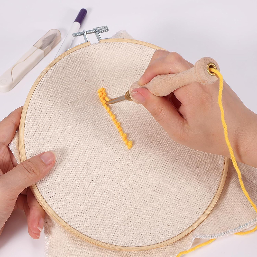 Punch Needle Starter Kit with  - Embroidery Hoop Kit 리뷰 및 가격
