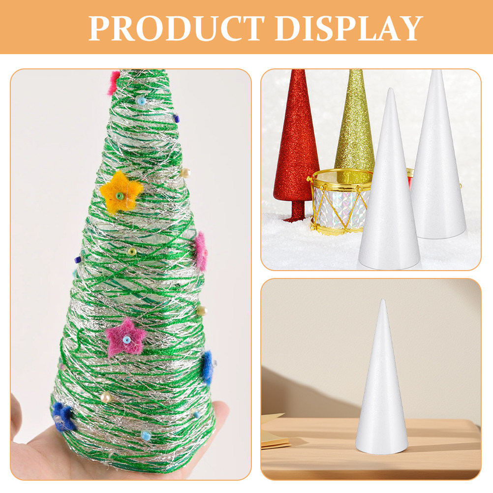 4Pcs Foam Cones Solid Polystyr - Art Craft Project 리뷰 및 가격