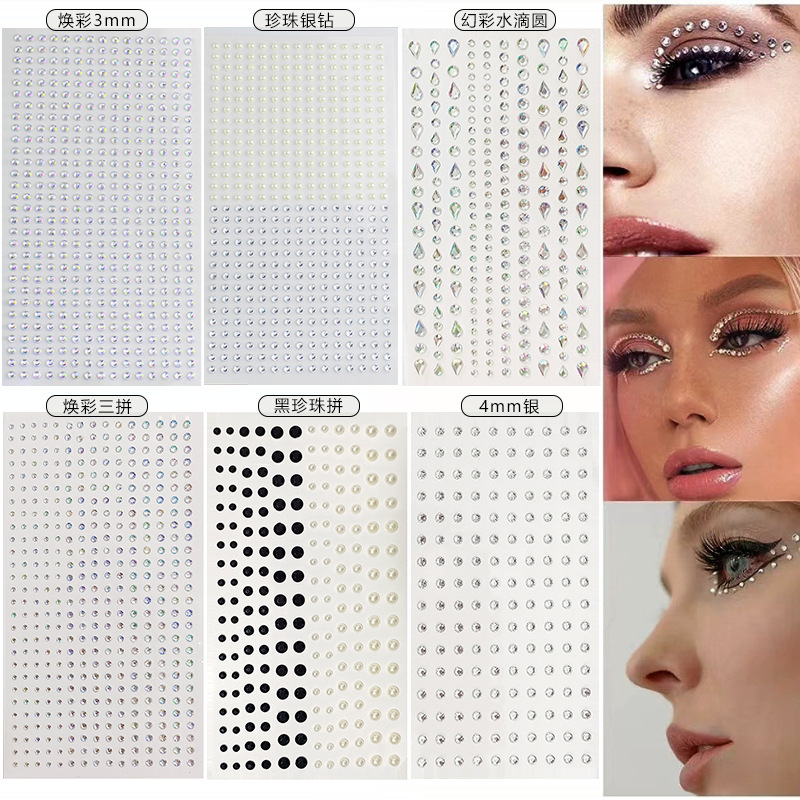 White Rhinestones 2mm 3mm 4mm  - Art & Craft Hari Raya 리뷰 및 가격