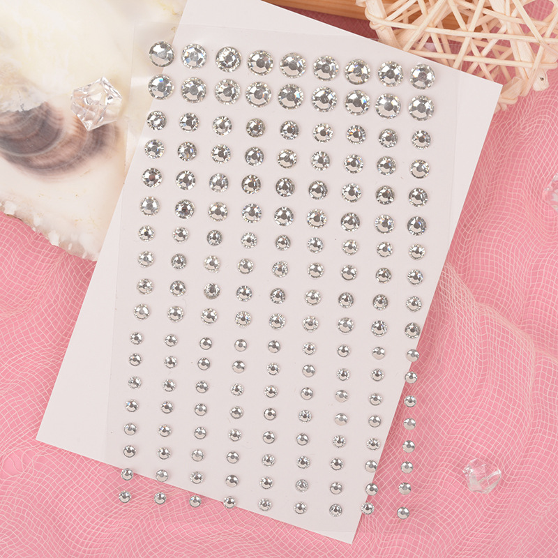 White Rhinestones 2mm 3mm 4mm  - Art & Craft Hari Raya 리뷰 및 가격