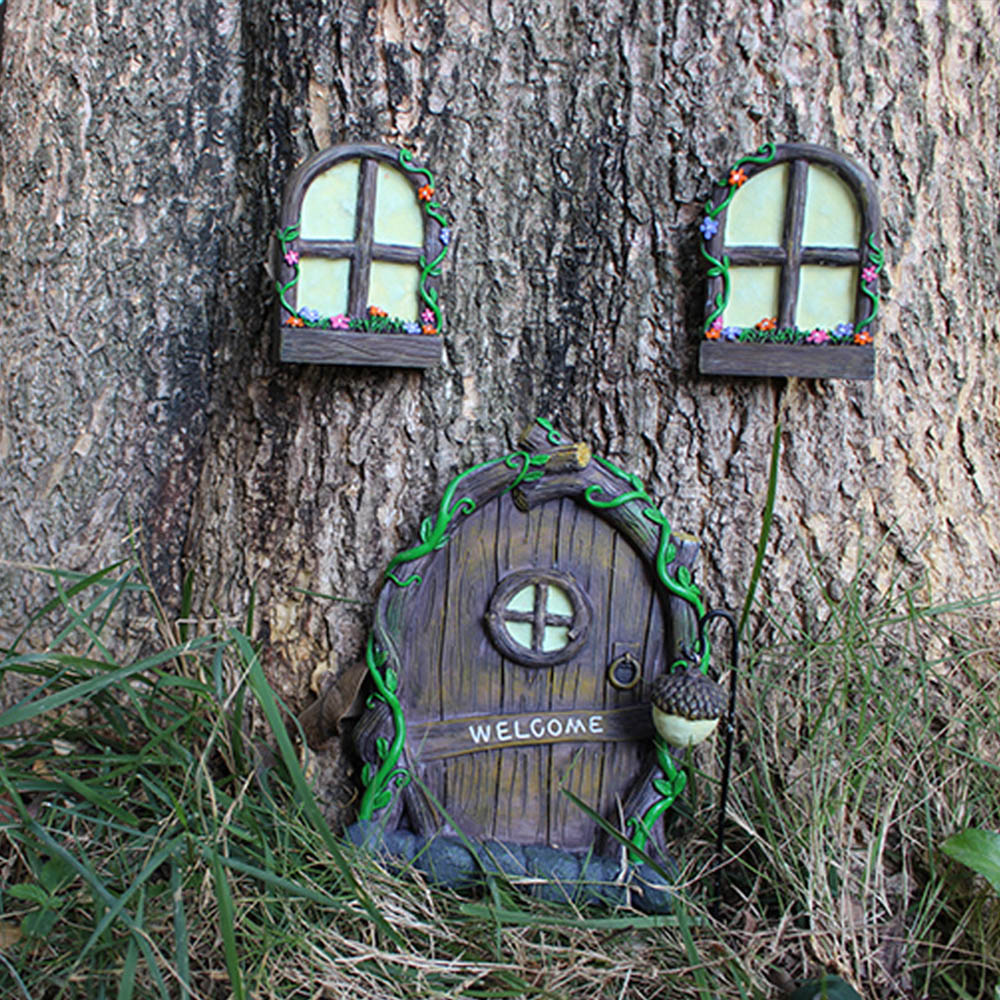 3pcs Tree Sculpture Garden Gno - Art Craft Door 리뷰 및 가격