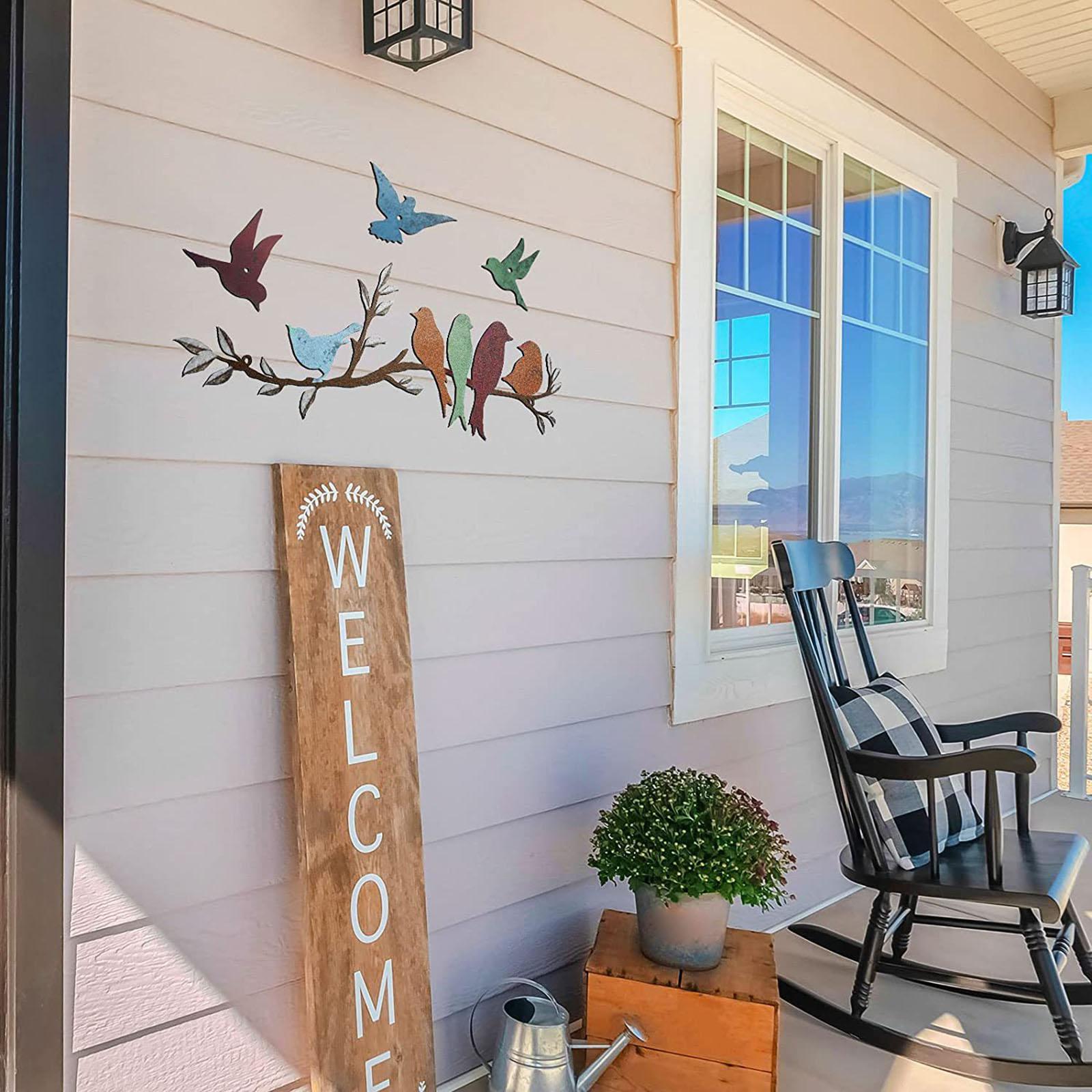 Birds Metal Wall Decor Wall Sc - Art Craft Door 리뷰 및 가격