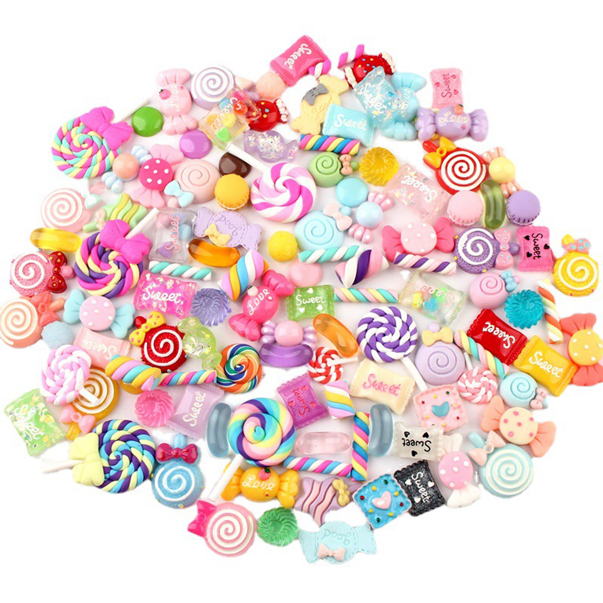 30pcs Random Candy Slime Charm - Art Craft Resin 리뷰 및 가격