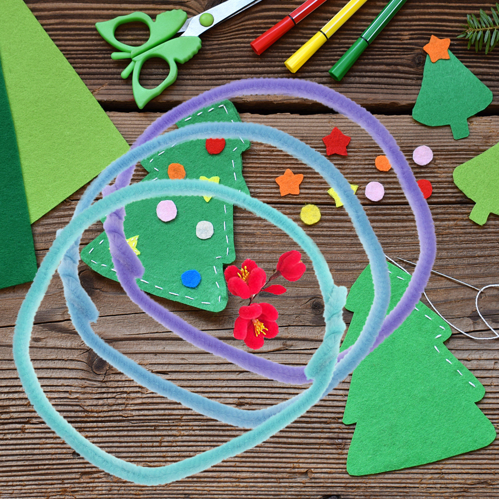 10Pcs Chenille Stems Pipe Clea - Art Craft Project 리뷰 및 가격