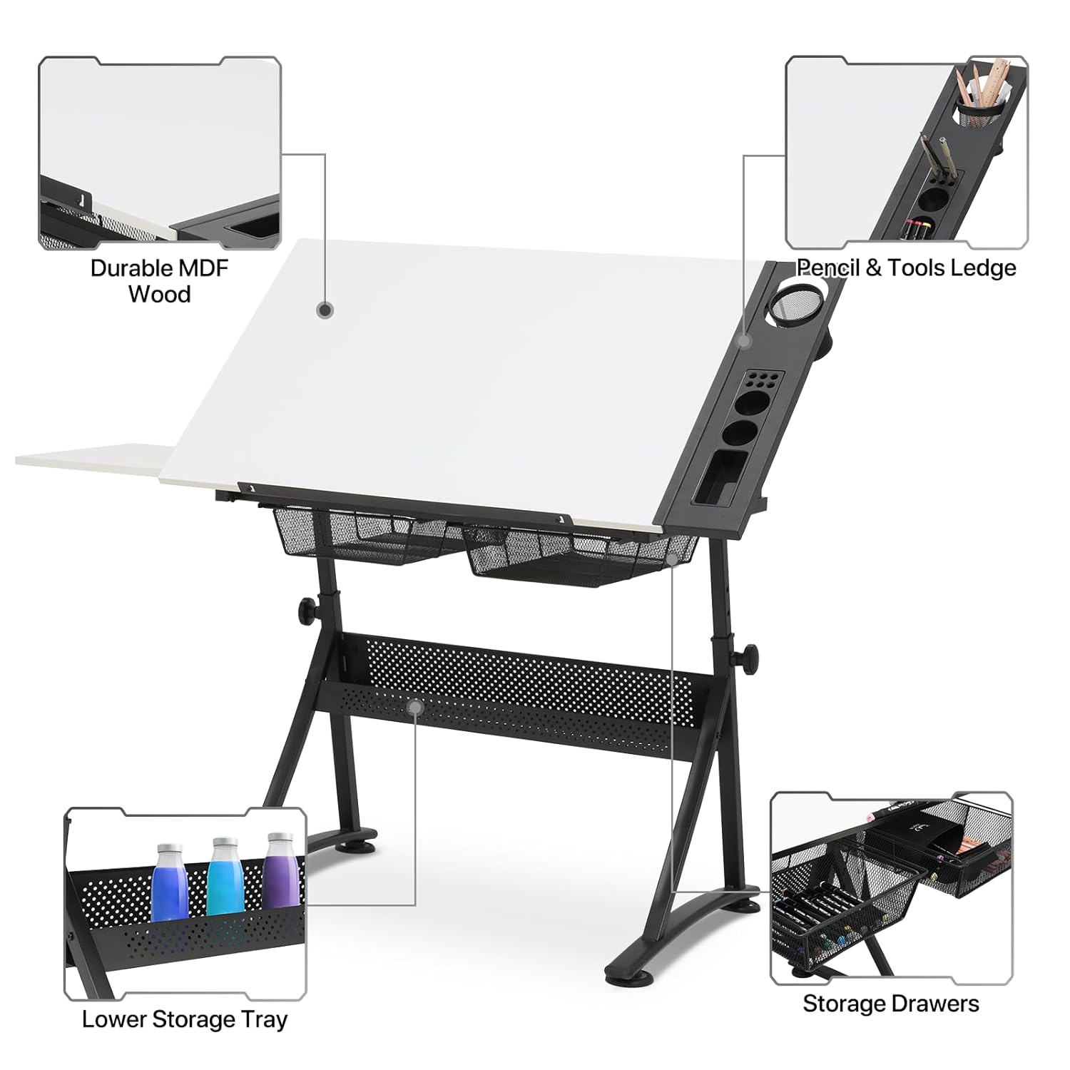 Art Deco Drafting Table, Heigh - Art & Craft Paper Ideas 리뷰 및 가격