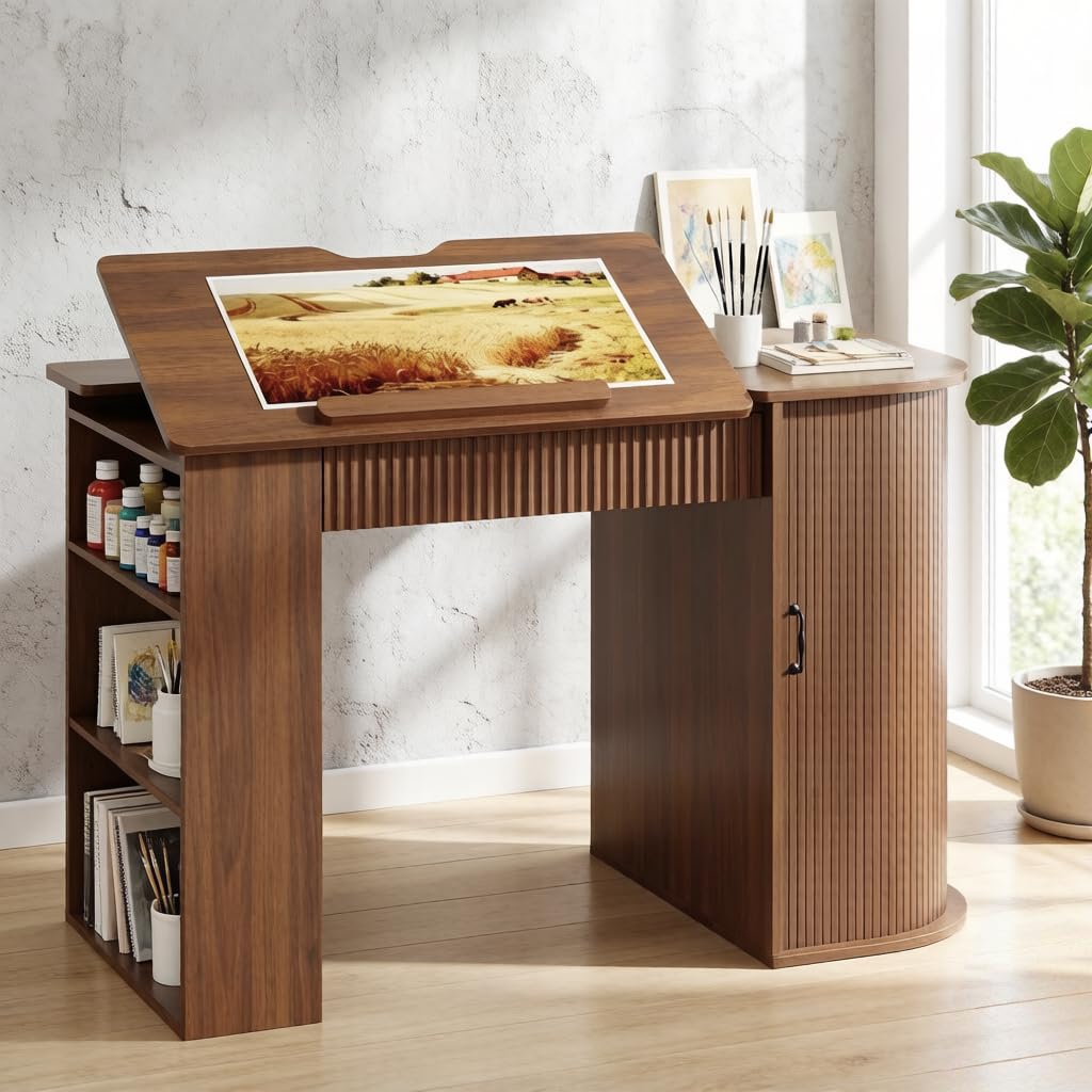 Drafting Table with Storage Ca - Art & Craft Paper Ideas 리뷰 및 가격