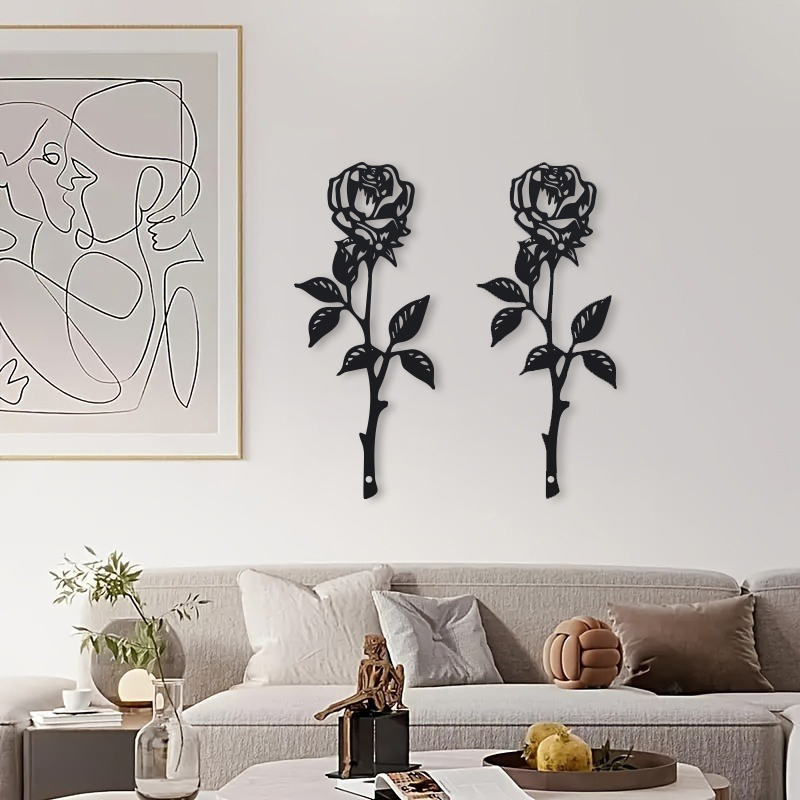 1pc Metal  Art Deco Rose Wall  - Art Craft Door 리뷰 및 가격