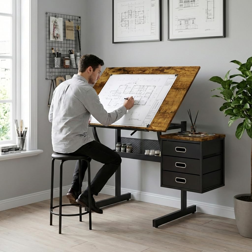 Adjustable Art Desk with Stora - Art & Craft Paper Ideas 리뷰 및 가격
