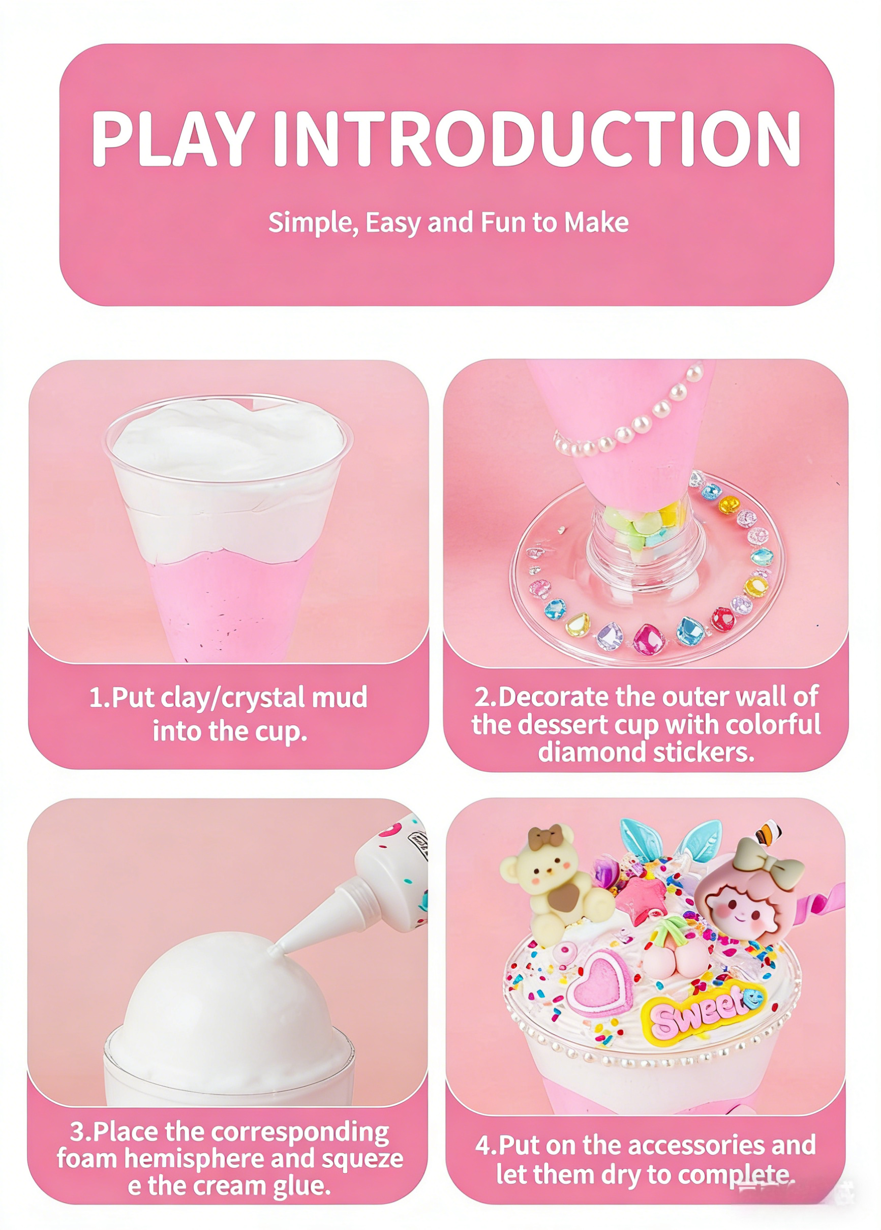 DIY Cream Glue Ice Cream Cup K - Art Craft Glue 리뷰 및 가격