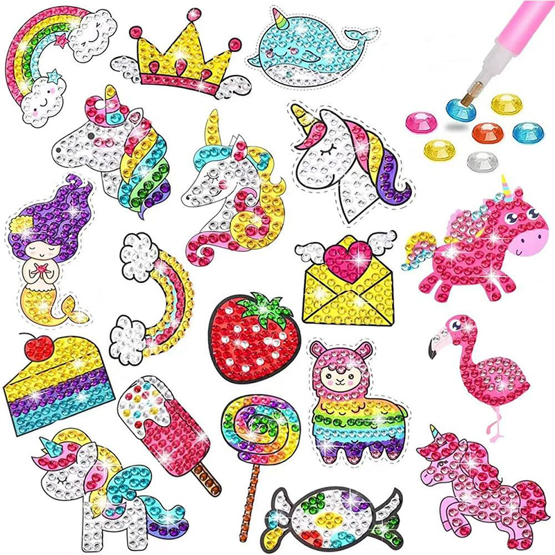 Make Diamond Stickers Kids 5D  - Art Craft Ideas With Paper 리뷰 및 가격
