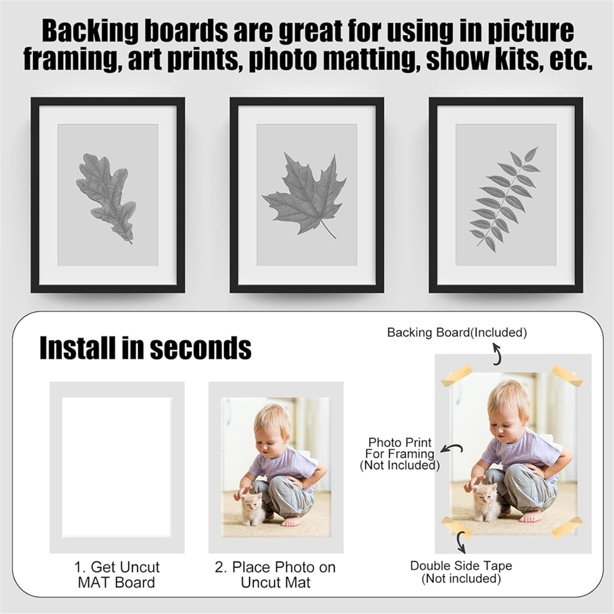 ABNJ 50 Pack Foam Boards 1/8 I - Art Craft Project 리뷰 및 가격