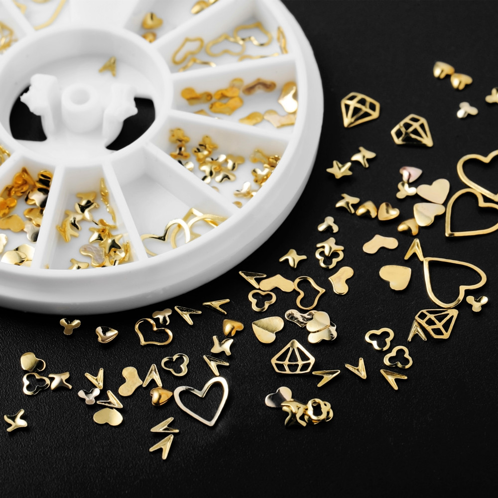 1Box Gold Nail Art Glitter Met - The Art And Craft Of Jewelry 리뷰 및 가격