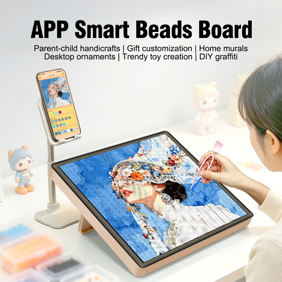 LED Fuse Beads Craft Pegboard  - Art Craft Diy 리뷰 및 가격