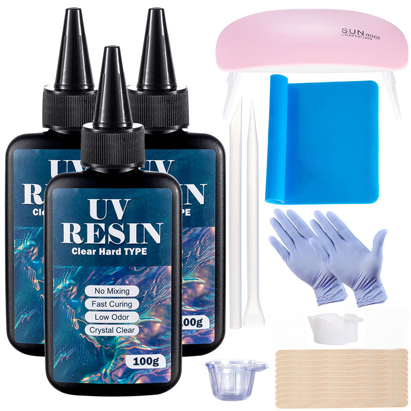 100g/250g Clear UV Resin Hard  - Art Craft Glue 리뷰 및 가격