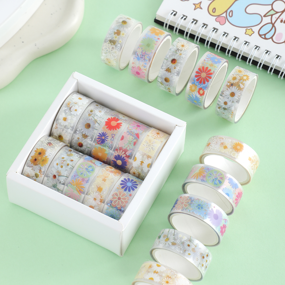 10 Rolls Daisy PET Masking Tap - Art Craft Diy 리뷰 및 가격