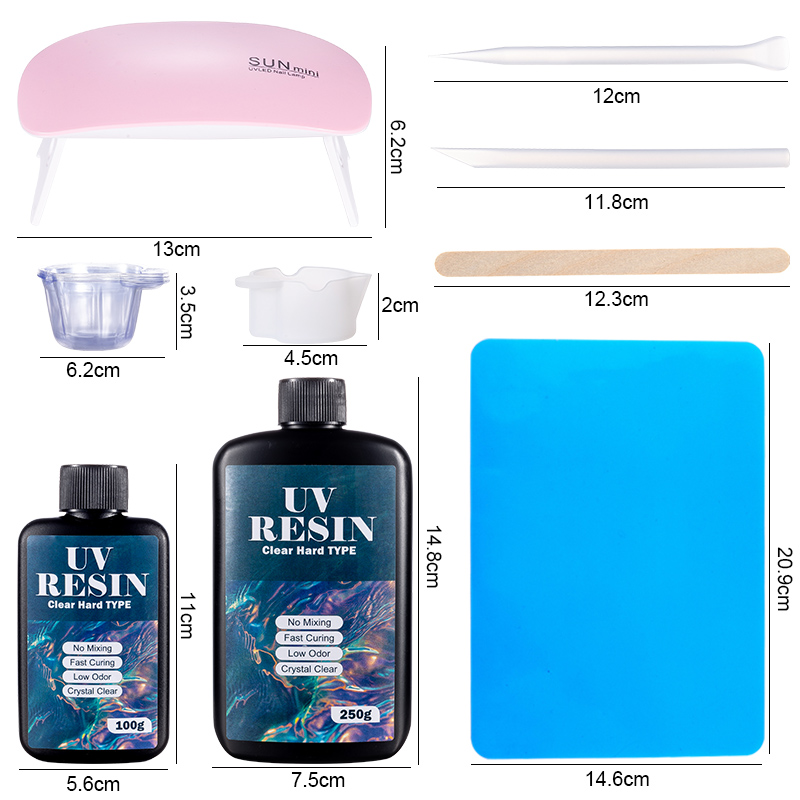 100g/250g Clear UV Resin Hard  - Art Craft Glue 리뷰 및 가격