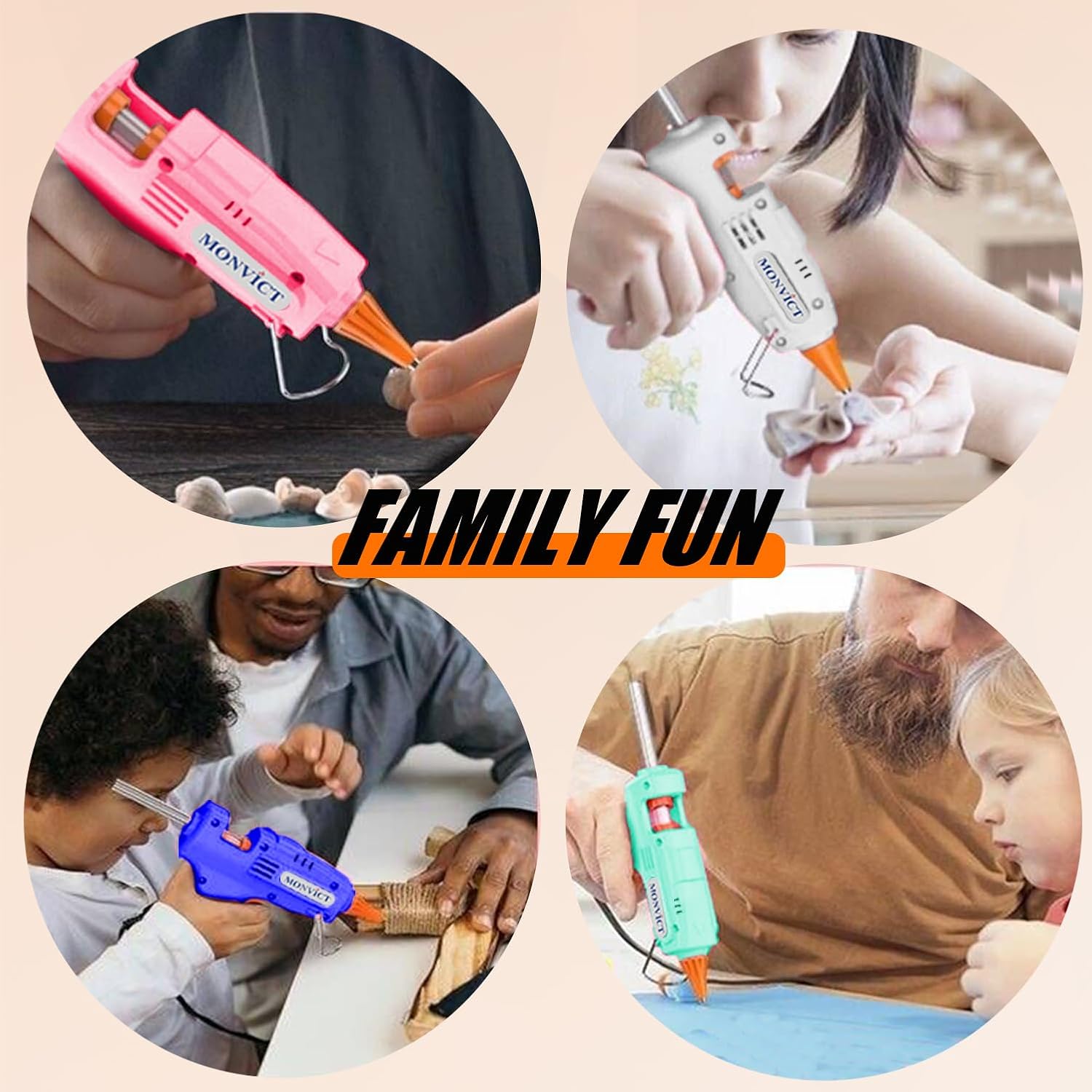 Mini Hot Glue Gun Kit with Car - Art Craft Glue 리뷰 및 가격