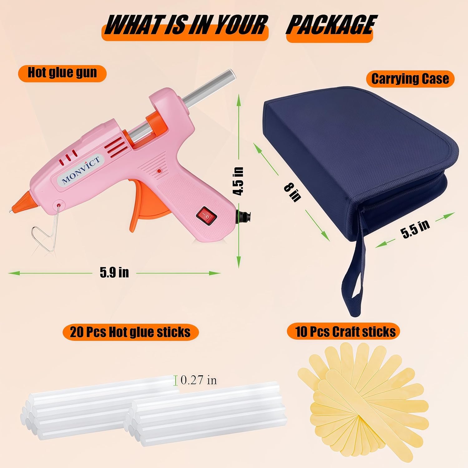 Mini Hot Glue Gun Kit with Car - Art Craft Glue 리뷰 및 가격
